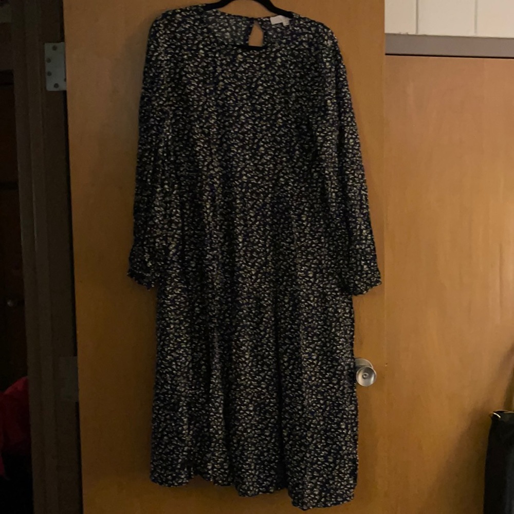Dark blue long dress